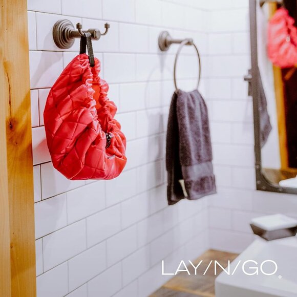 Cosmo Drawstring Makeup Bag Organizer, Water-Resistant Cosmetic Pouch - Picture 8 of 8